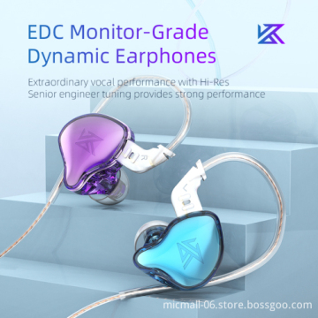 KZ EDC Wired Earphones: High-Fidelity Bass Earbuds for In-ear Monitoring, Sport Use, and Gaming