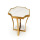 Mässing i rostfritt stål soffbord med marmor topp