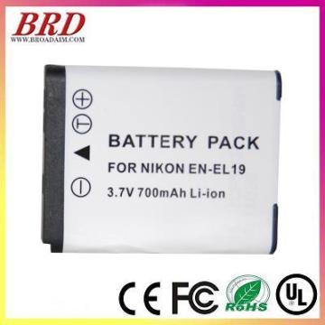 3.7V 700mAh Li-ion Battery Pack ENEL19 for NIKON Digital Camera
