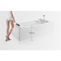 Hydrotherapy Spa Bath Rectangular Acrylic Cover Soaking Bathtub For Adults