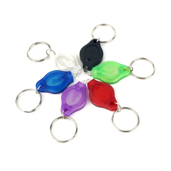 Hot Selling RTS Portable Keyring Mini Flashlight: Customizable LED Small Pocket Torch as Promotional Gifts