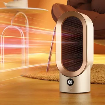 Smart Home Heater: Portable, Vertical, and Fast Heating for Desk Use