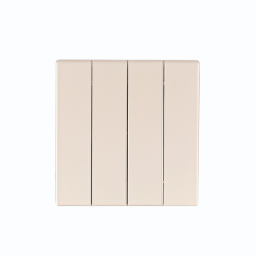 UK Standard 4-Gang 1-Way Wall Switch for Electrical Fittings and Sockets