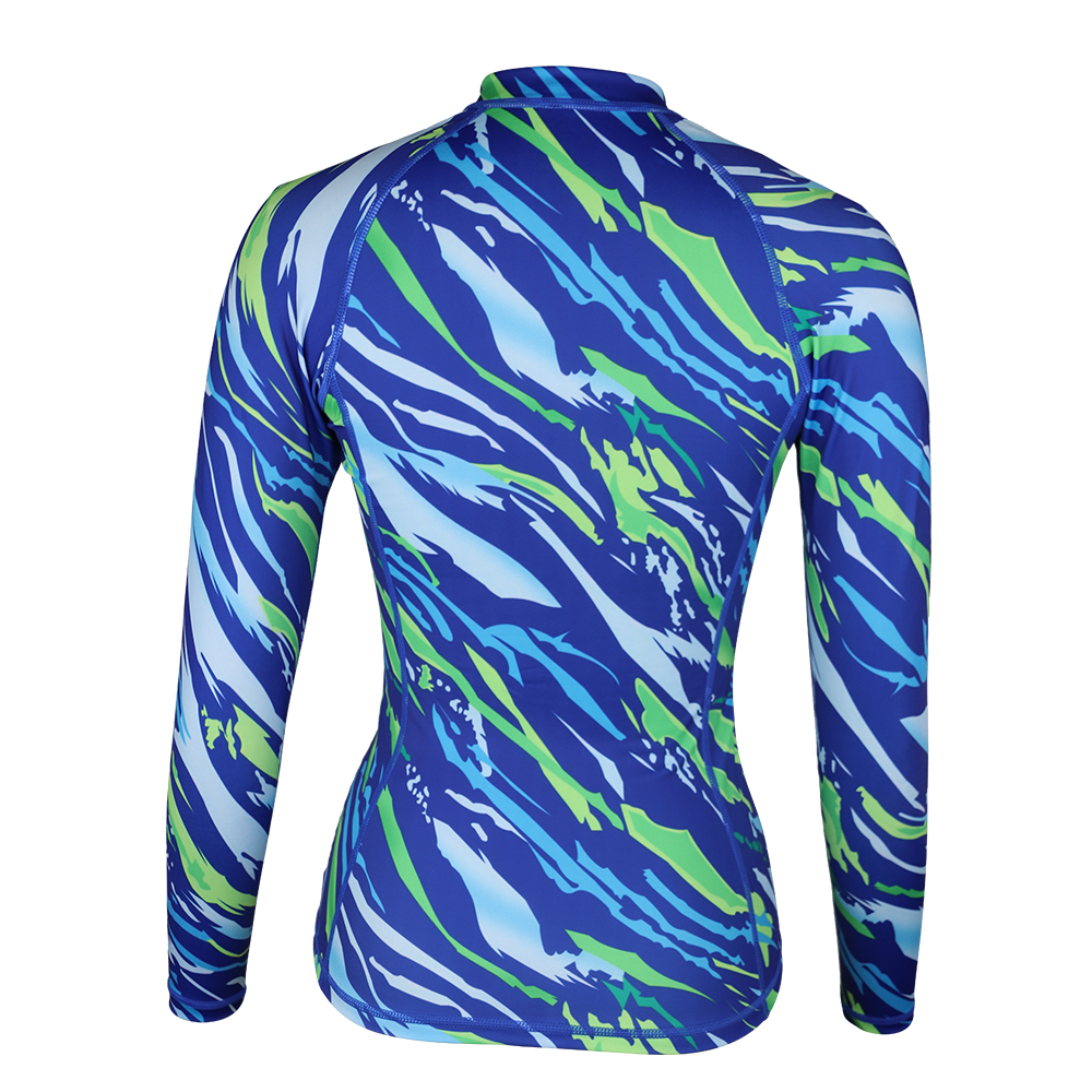 Seaskin Women's Front Zip Rash Guard Jacket