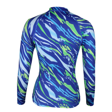 Seaskin Rash Guard Bathing Suit Top Ladies