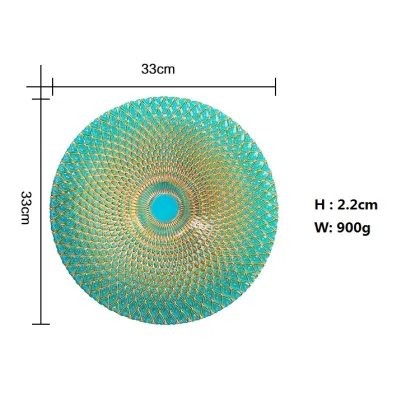 Lead-Free Electroplated Colored Glass Charger Plates
