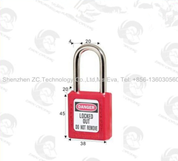 ZC-G41 Stainless Steel Shackle Plastic Safety Lock