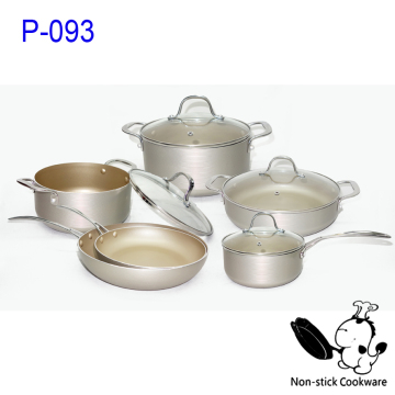 2015 new 10pcs Aluminum nonstick cookware set