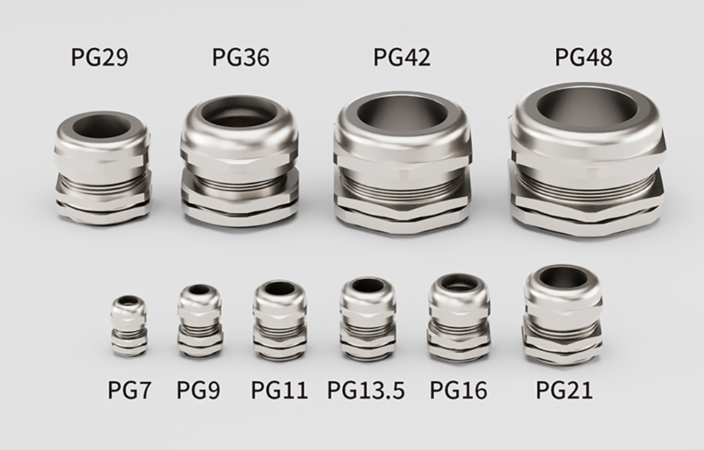 Nickel Plated Brass Cable Gland PG7-PG48