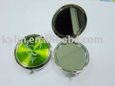 round shape two sides metal makeup mirror