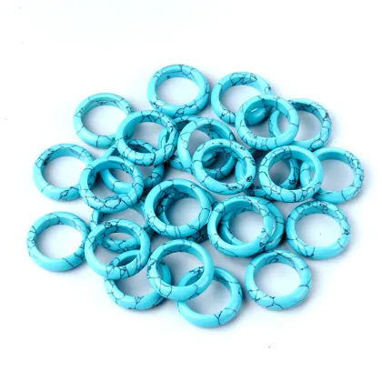 Handmade Turquoise Donut Polish Rings: Popular Jewelry Gift Option