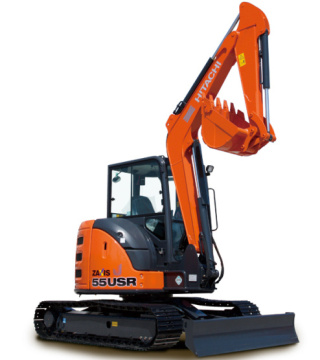 Price and Information for New and Used Mini Excavators, Specifically the Hitachi ZX55-5.5 Ton Model