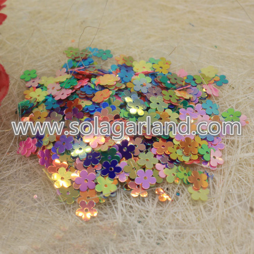 10*2MM Flower Shape Laser Sequins Sewing Beads Jewelry