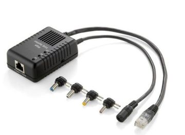 Surveillance Ip Camera Poe Ethernet Switch , 1 Port Poe Splitter