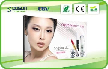 Office Single Side Frameless Light Box / Photographic Light Box , Low Power Consumption