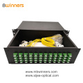 แผงแพทช์กล่องเลิกจ้างไฟเบอร์ 3U 96 แกน LC เพล็กซ์ไฟเบอร์