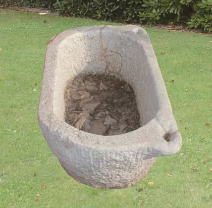 antique stone trough