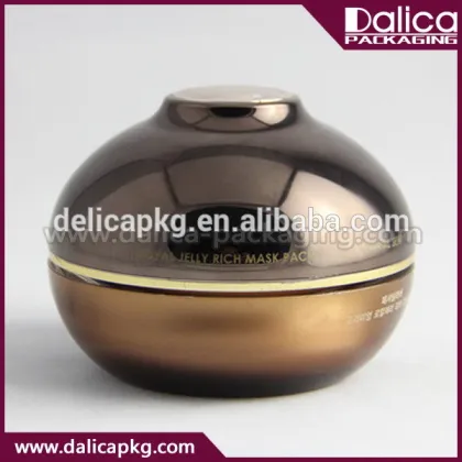 skin care container brown jar