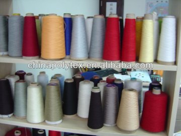 black dyed polyester spun yarn 18s to 40s/1 for weaving and knitting