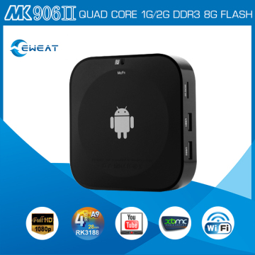 2014 bestseller qual core iptv box 1080P HDMI support youtube skype webcam XBMC miracast chromecast android smart tv box