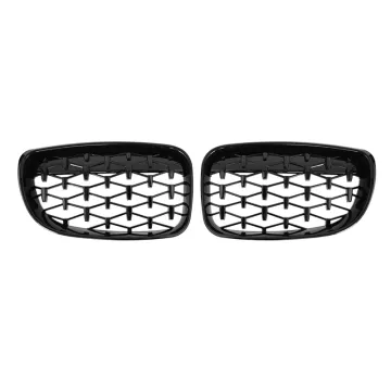 Car Diamond Kidney Grille Racing Grill Fit For BMW 1 Series E81 E82 E87 2008-2011 Front Grille