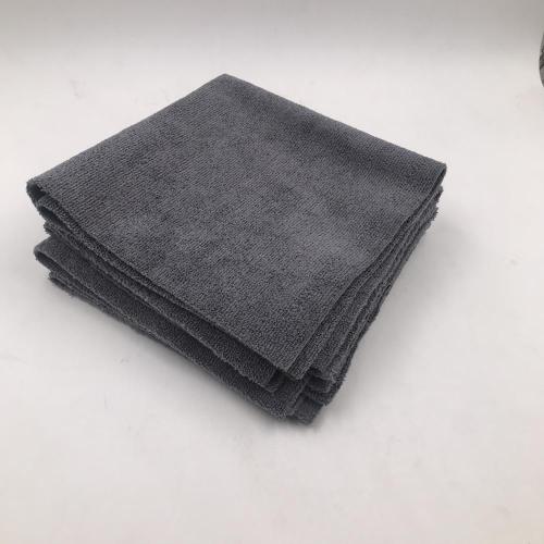 edgeless microfiber towel 16*16" black microfiber car towel