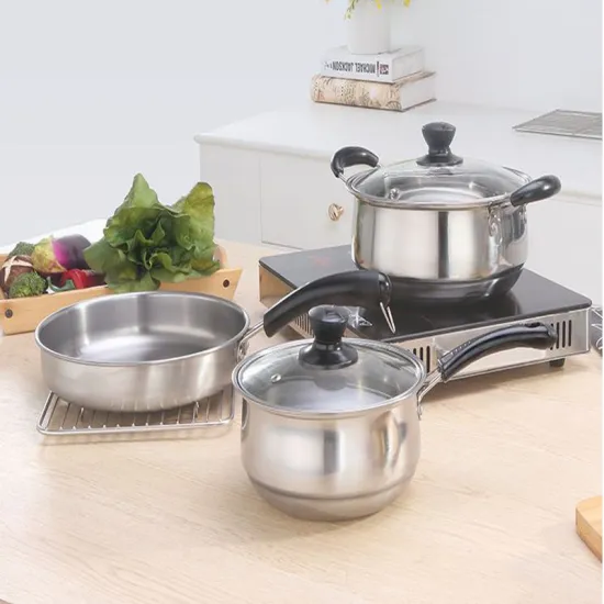 Stainless Steel Kitchen Cooker Set of Three