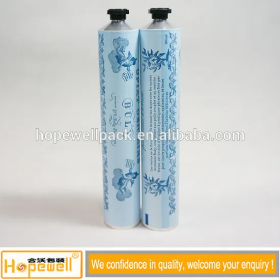 Top selling aluminum cosmetic tube for pinter hand cream with octagonal caps