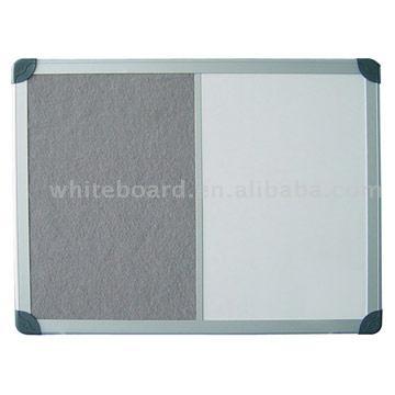Aluminum Frame Dual Boards (Felt &amp; Dry-Wipe Board)