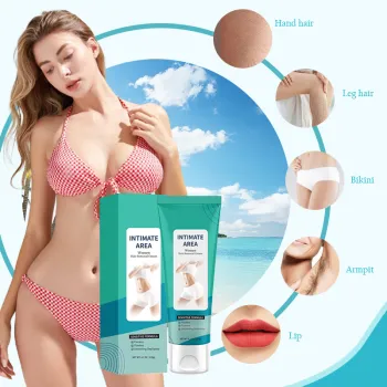 Organic Permanent Hair Removal Cream for Men and Women