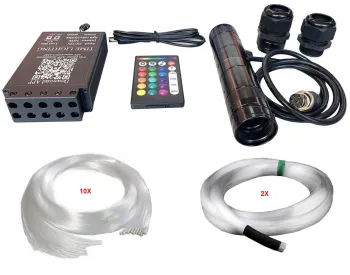 Starry Sky and Shooting Star Fiber Optic Ceiling Light Kit: Brighten Your Car Roof with RGBW LED Decorations