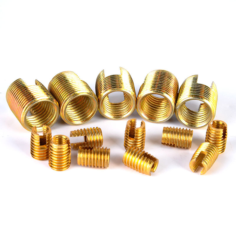 Brass insert nut stainless steel 304slot self tapping threaded  insert