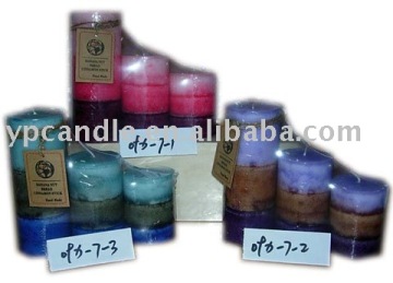 scented decorative pillar candle