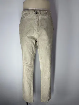 Corduroy Solid Color Slim Fit Pants