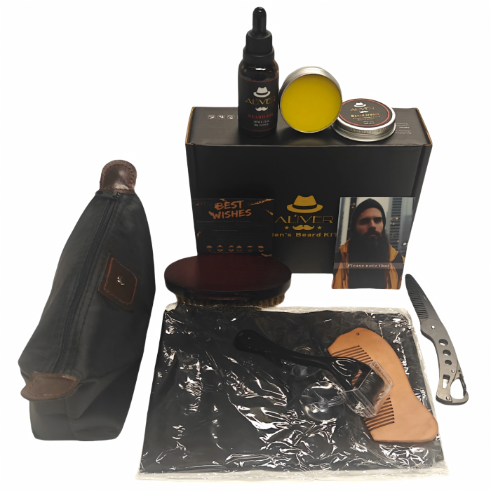 Set de 8 piezas mejor kit de cuidado de barba