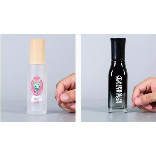 Waterproof Clear Transfer Stickers On Bottle