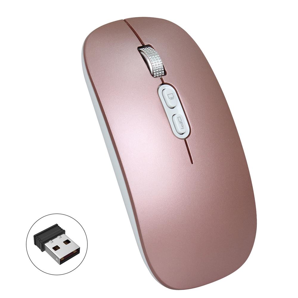 Licht stille 2.4GHz Girl Wireless Mouse voor pc