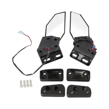 Motorcycle Rearview Mirrors Accessories: Adjustable Carbon Fiber CNC Side Mirrors for Yamaha NMAX, R25, Ninja