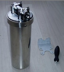 10" stainless steel water filter housing