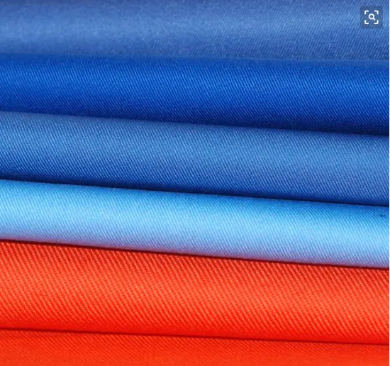 90% Polyester 10% Cotton Twill Fabric Solid Dyed