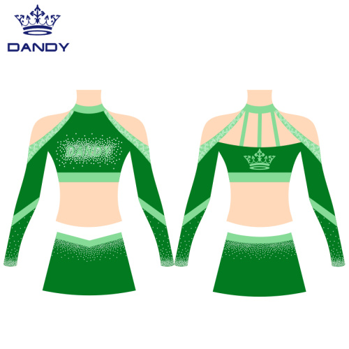 Off Shoulder Cheer Crop Tops