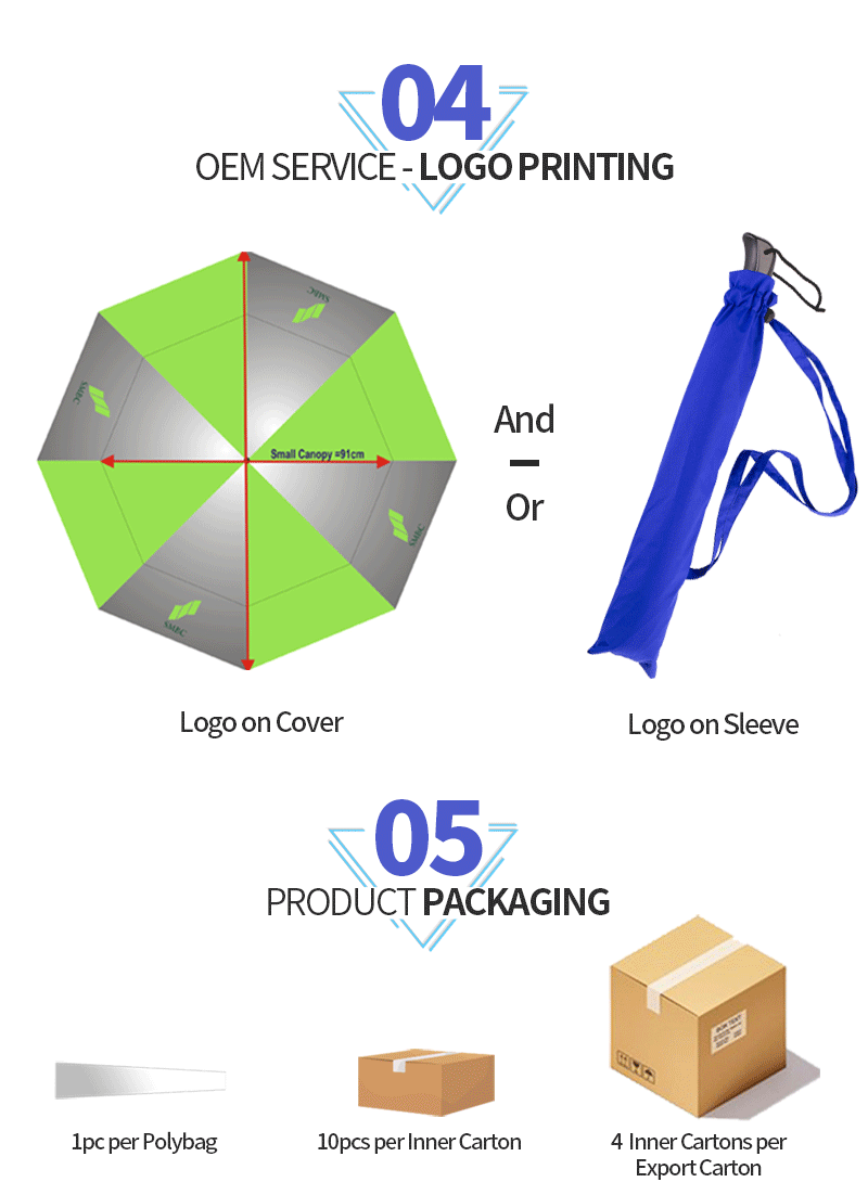 Folding Golf Umbrella Brand Pride