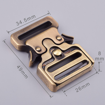 25mm Heavy Duty 300KG Steel Blue Bronze Wire Spray Oil Pull Clasp Belt Buckle Cobra Buckle