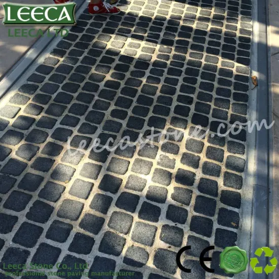 Black basalt G684 paving stone