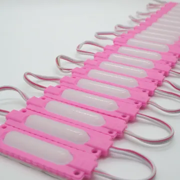 IP65 Opaque Lens Capsule Backlight PINK LED Module: 6 LEDs, 12V 2W SMD 5730 for Advertising