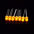 Mwangaza mkali wa Amber 5mm Throuh-shimo la LED