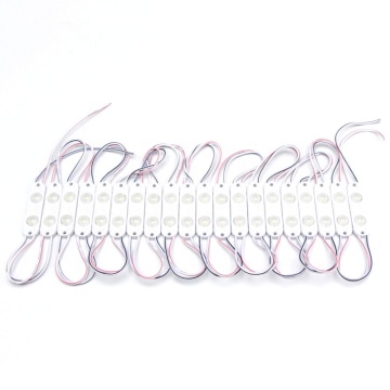 12V LED Modules for Advertising and Backlighting, IP65 Waterproof, 0.48W, 45*13mm with 2 Lenses