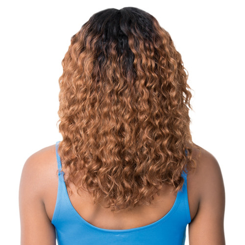100% HUMAN HAIR LACE WET N WAVY WIG