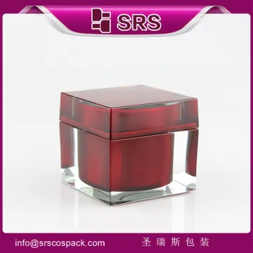 2016 Square jar, plastic jar ,jars cream for cosmetics 50ml