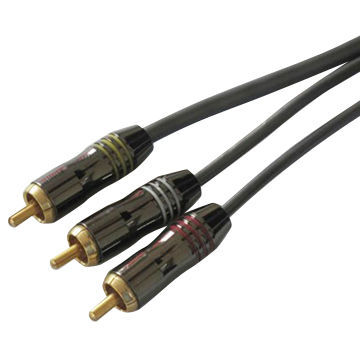 RCA plug with cable